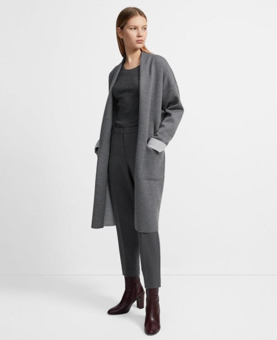 THEORY 띠어리 더블 페이스 울  가디건 M사이즈