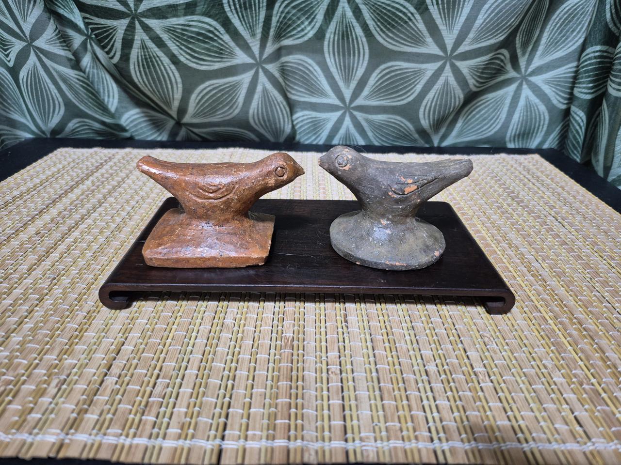 옹기,질 떡살 2점