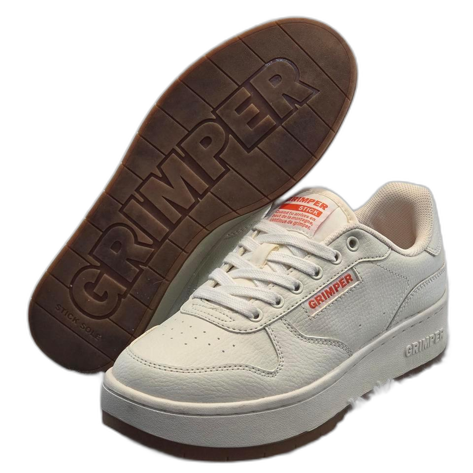 6q-22:그림퍼 플랫폼 스니커즈 아이보리 (250cm)-거의새거