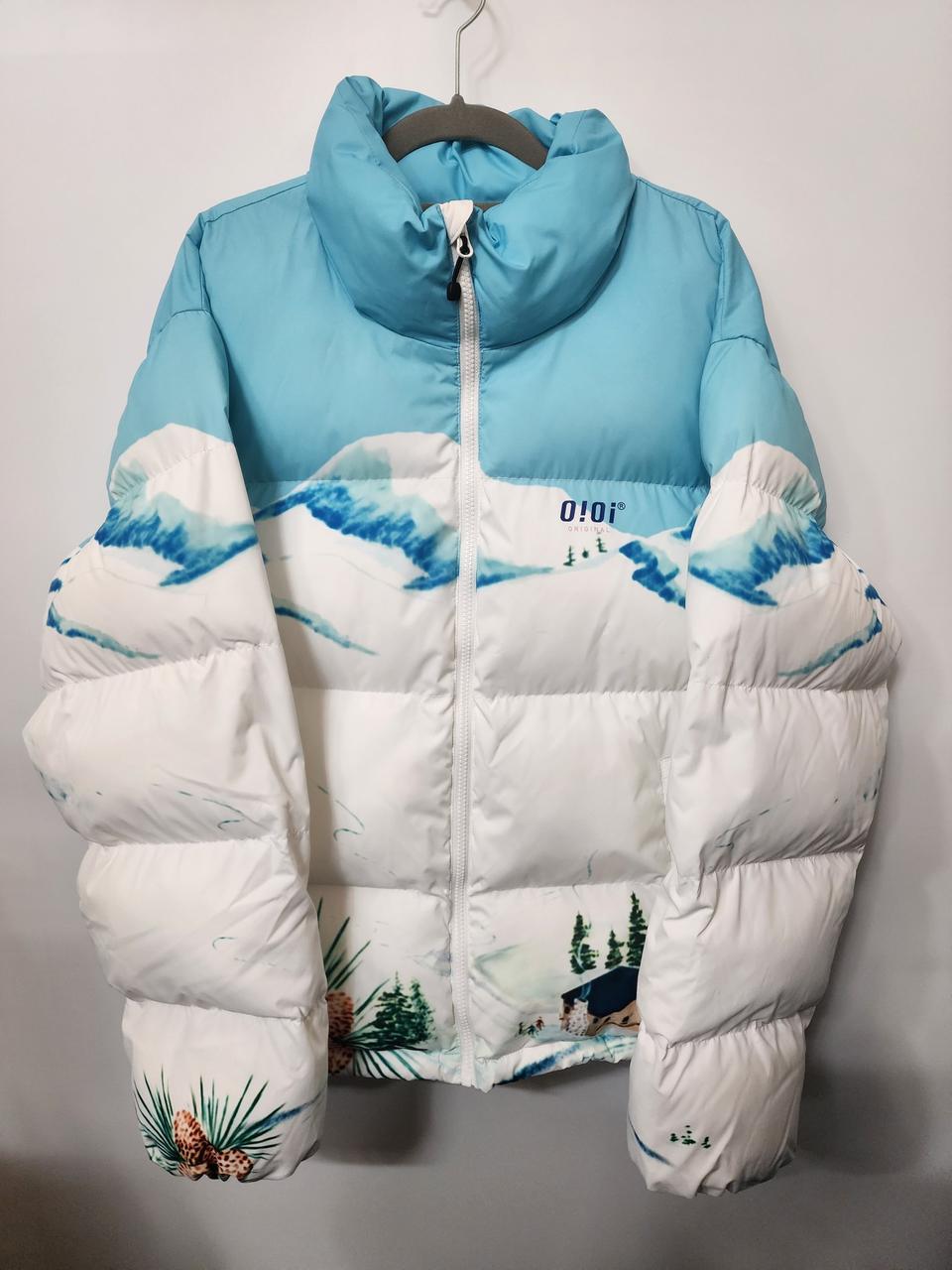 OiOi 5252 패딩 블루 화이트 FREE (남여공용)