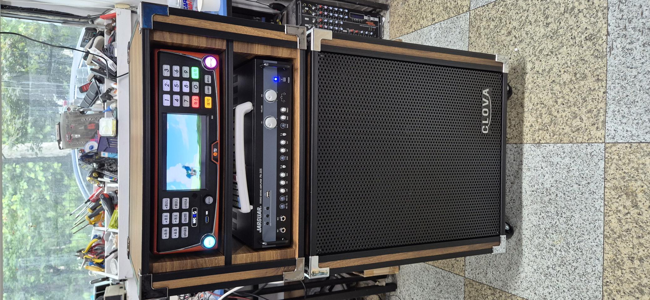 이동 분리형 노래방기계 B80 태진 노래방세트