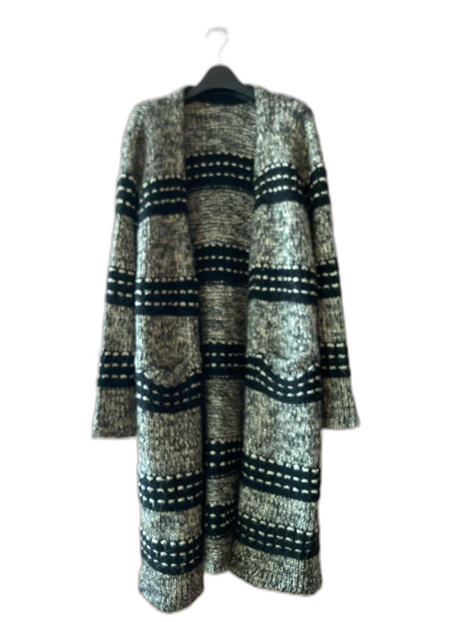 도톰 루즈핏 롱 니트 가디건 (총장 90 / 가슴 50)