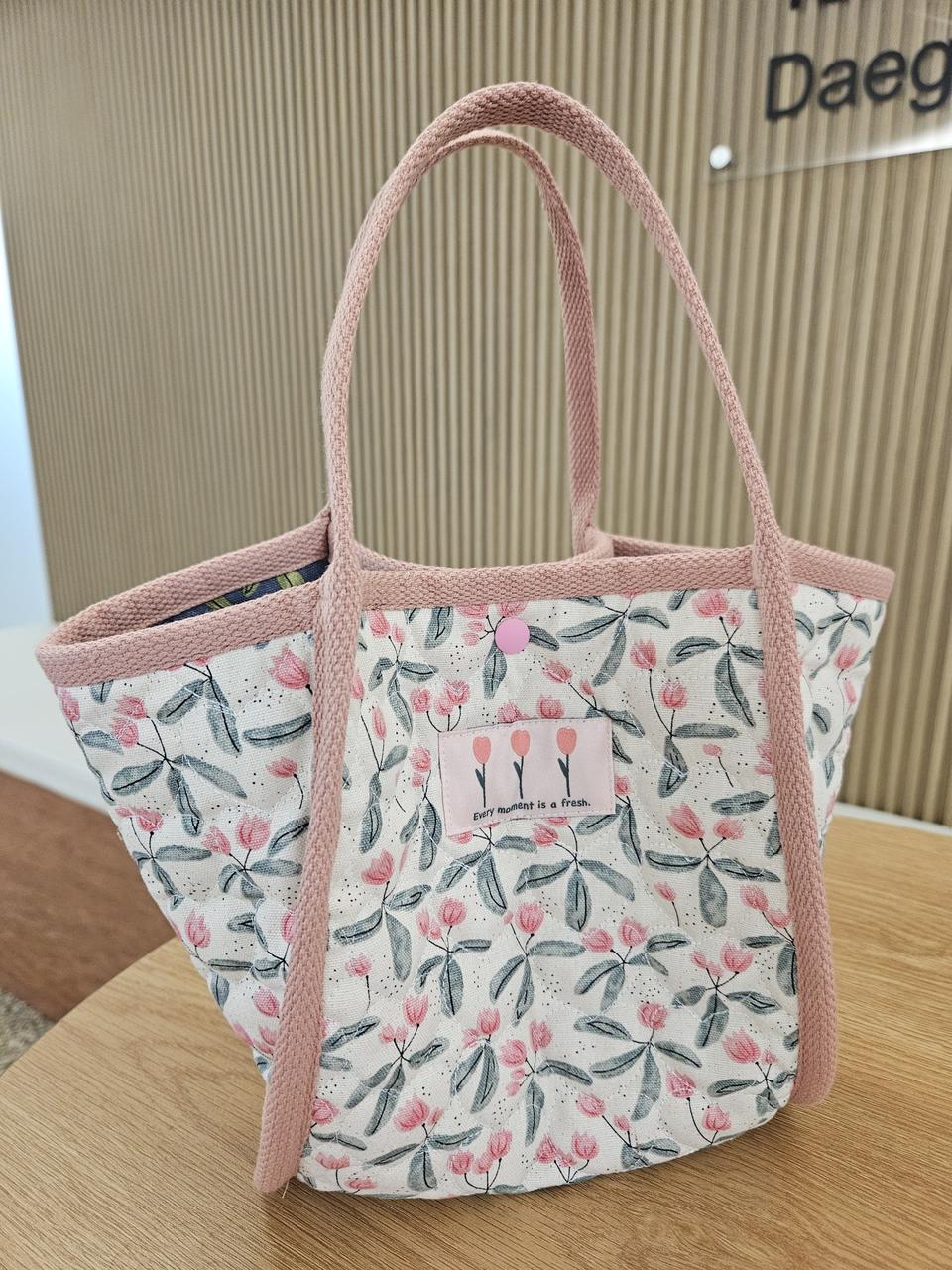 튤립 스몰 토트백