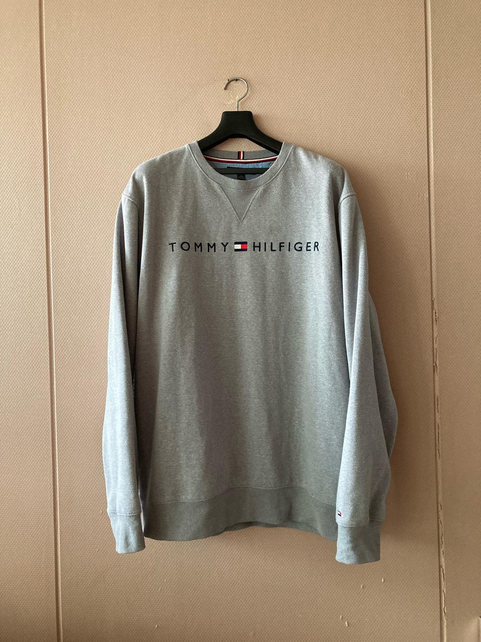 타미힐피거 맨투맨 그레이 정품 프리사이즈