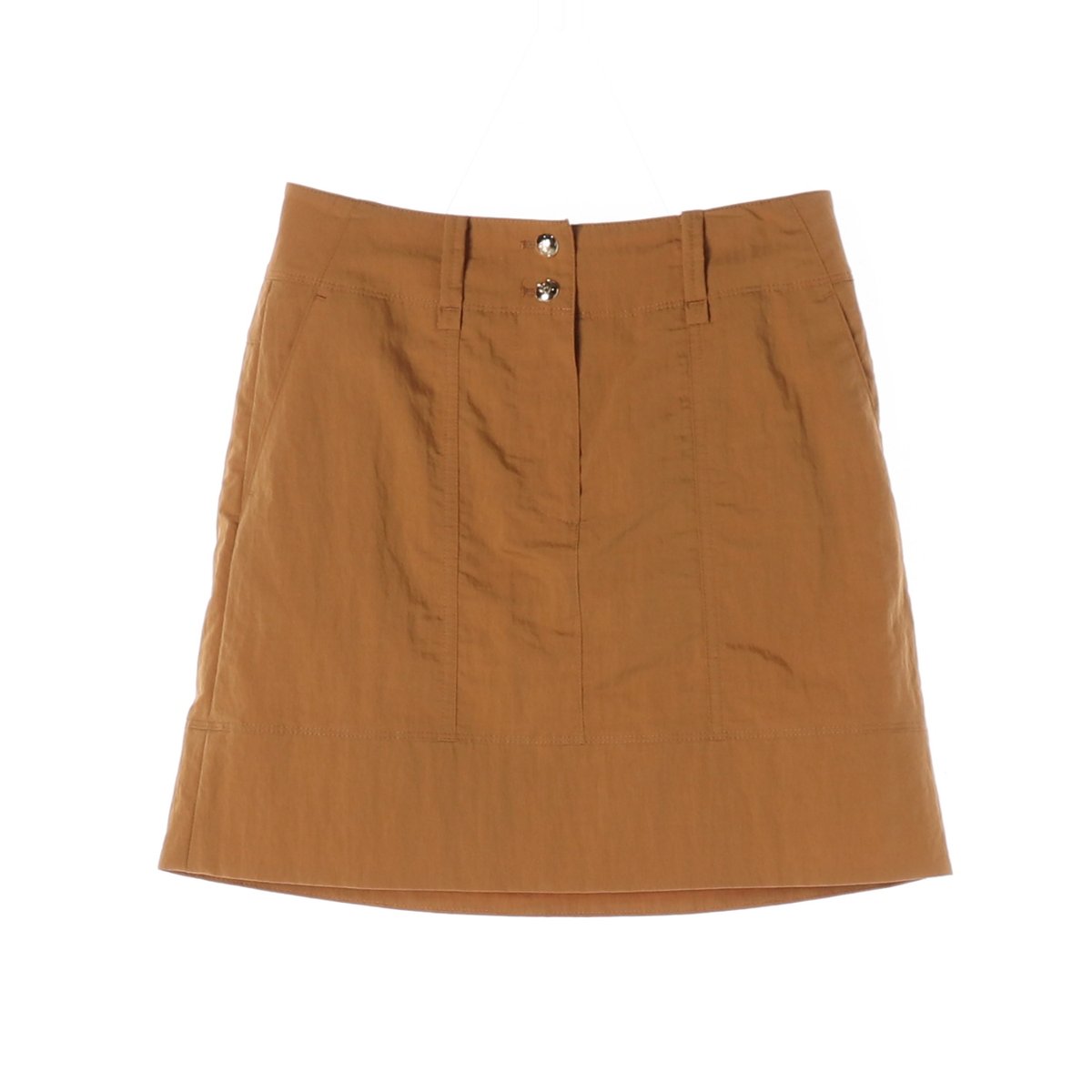 SJSJ 에스제이에스제이 코튼 나일론 미니 스커트 치마 카멜