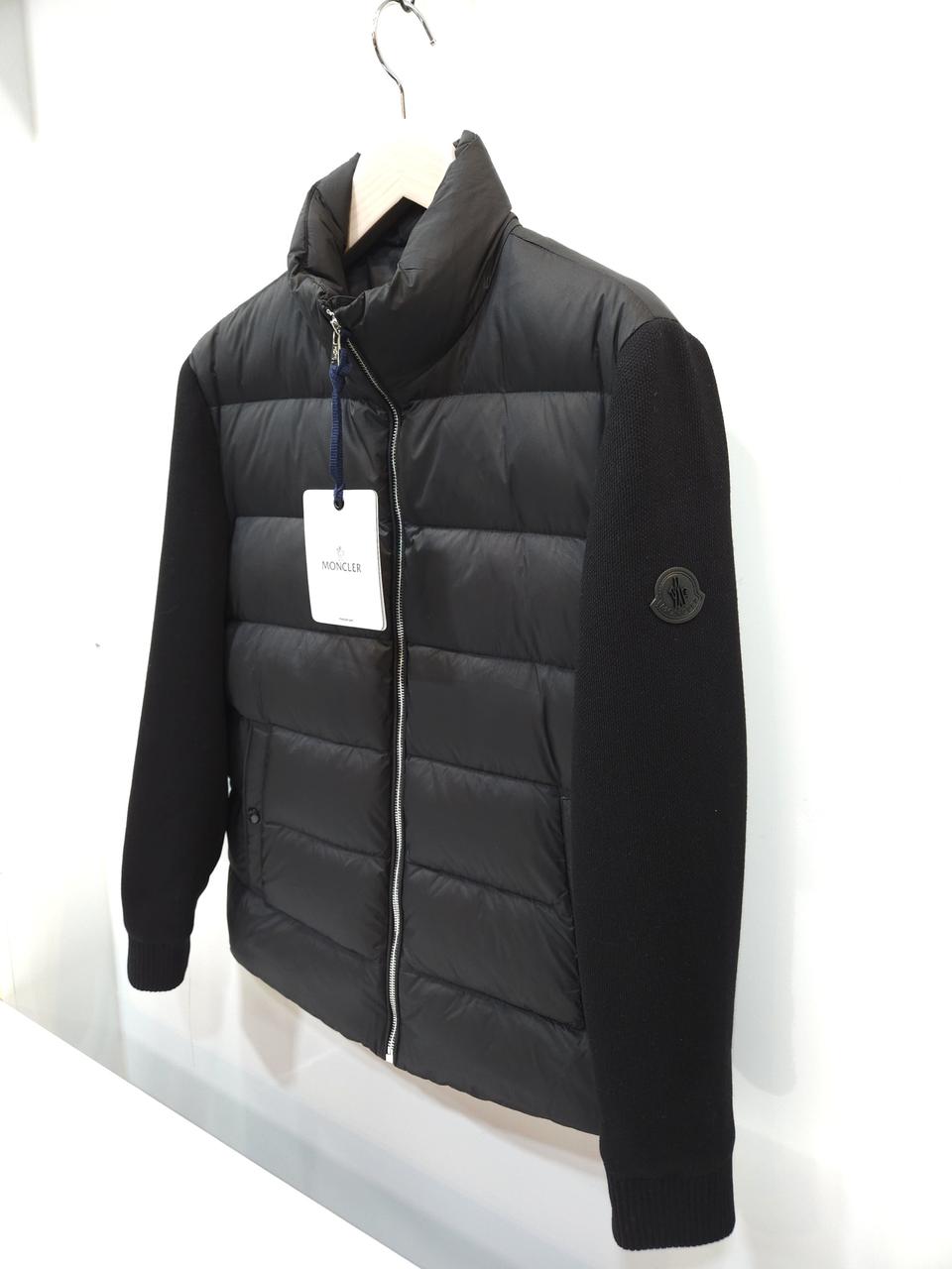 몽클 남성 구스 니트 패딩 자켓
