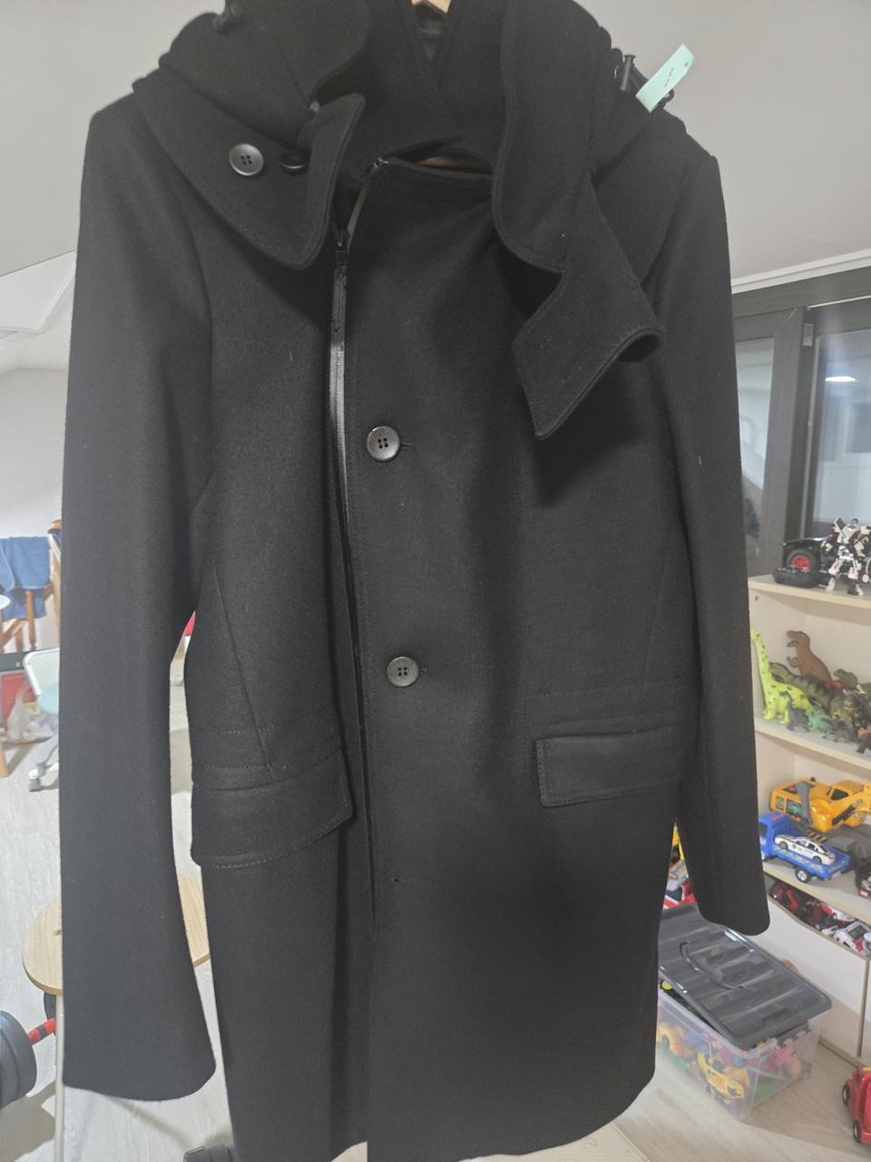 우영미 정품 후드코트 100 사이즈