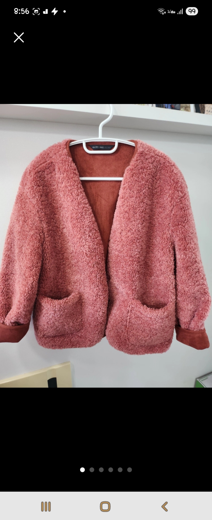 올리브데올리브 뽀글이 무스탕