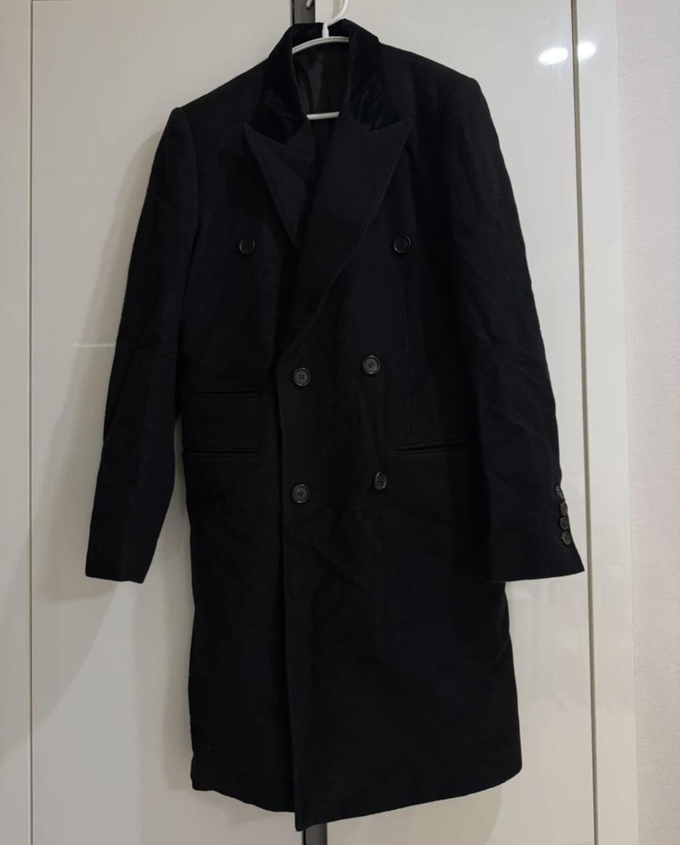 남성 더블 브레스티드 코트