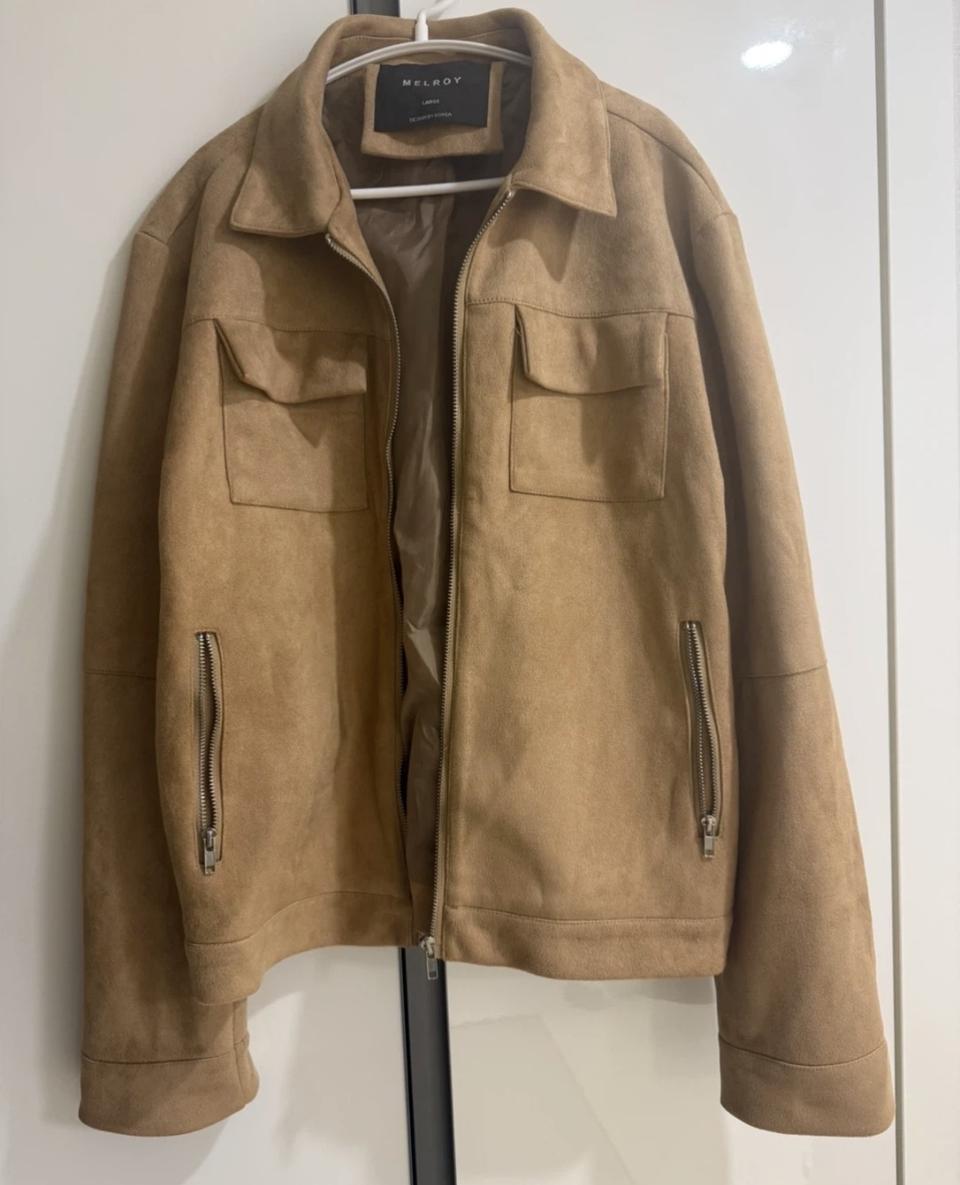 남성 스웨이드 자켓