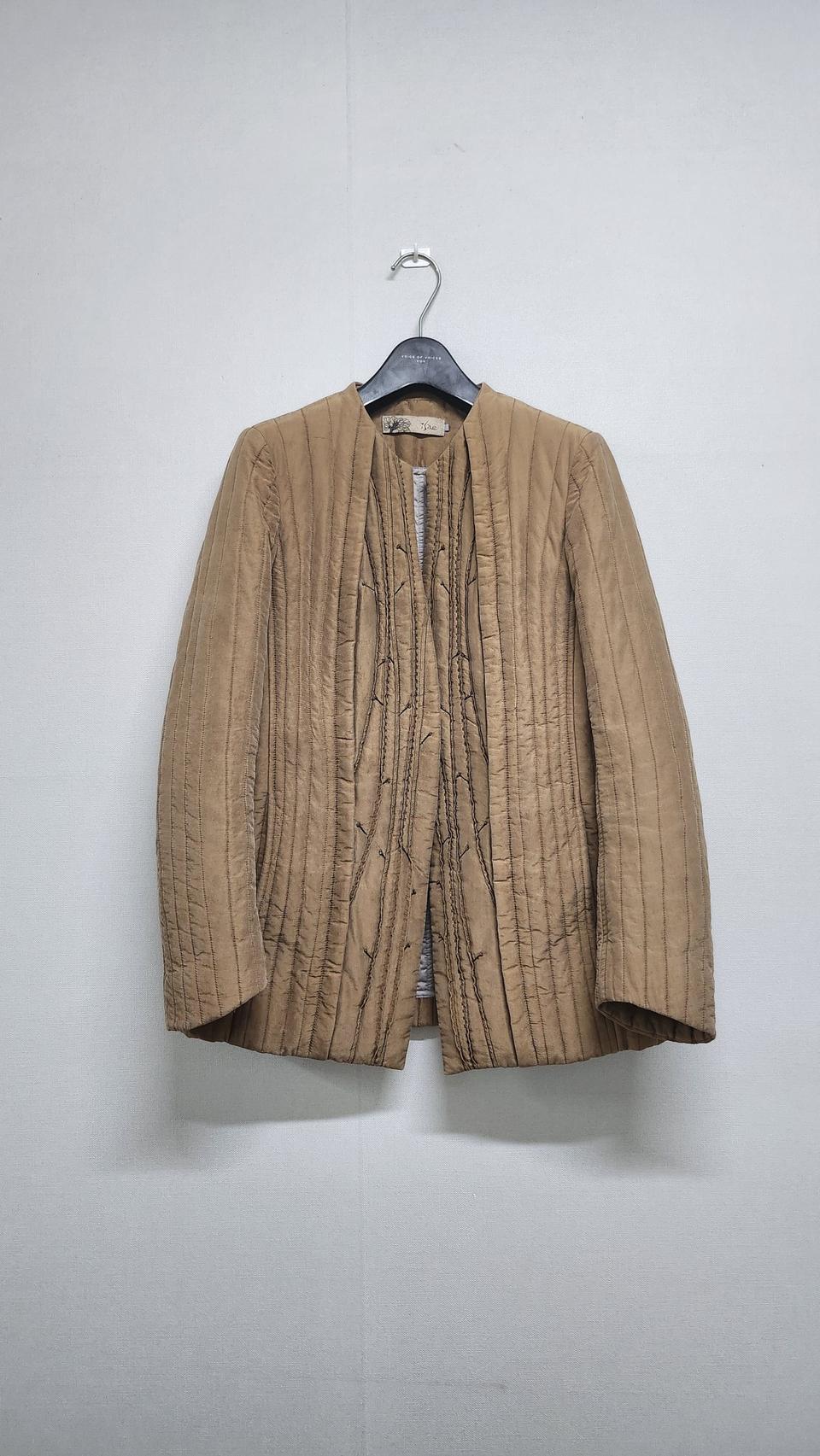 isae 이새 실크 면 퀼팅 자켓  55 ( S )  퀼티드 누빔