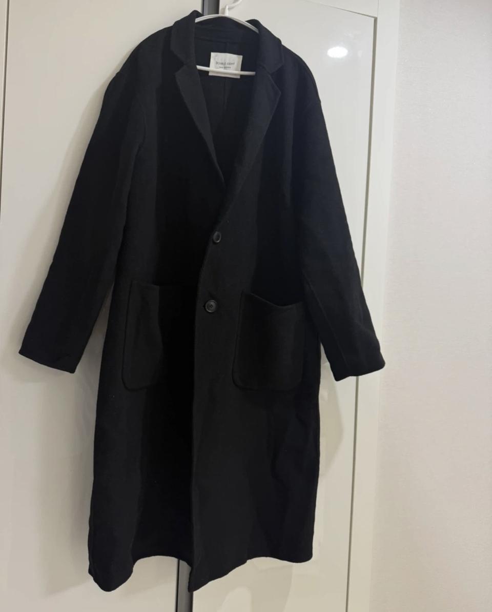 블랙 핸드메이드 싱글 코트