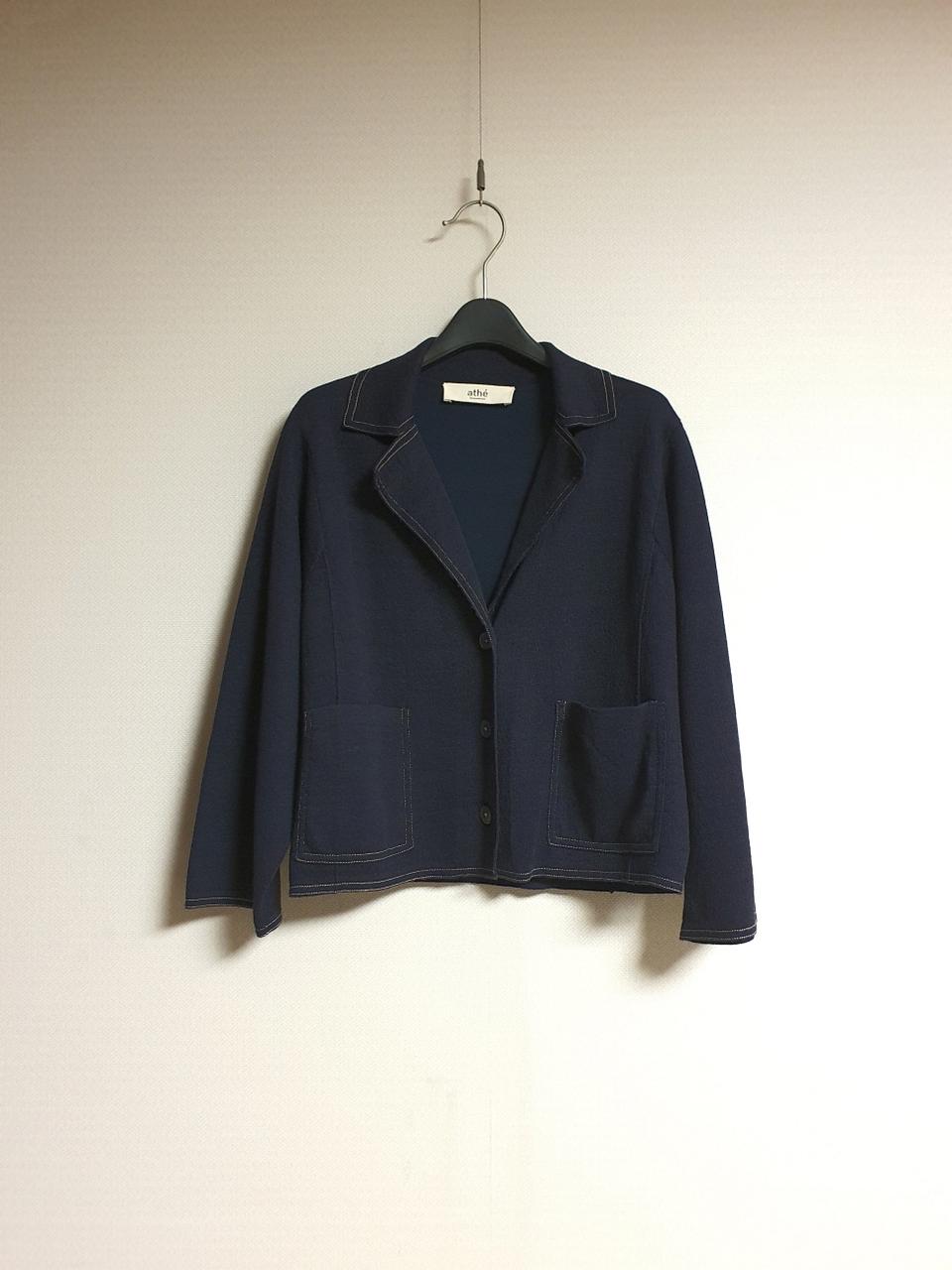 아떼 바네사브루노 스티치 디테일 숏 니트 가디건 자켓 프리 정품 