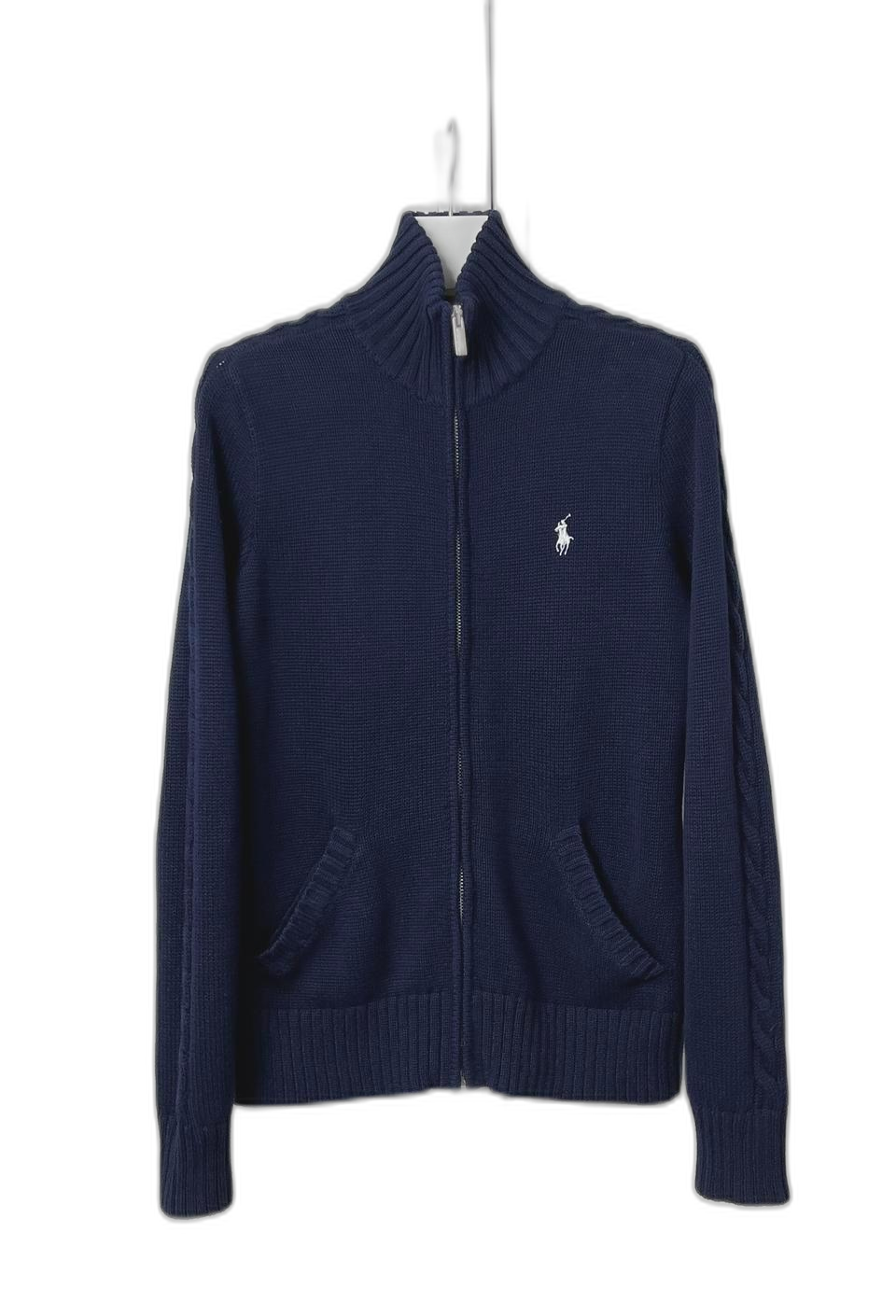 폴로 여성 코튼 니트집업 m