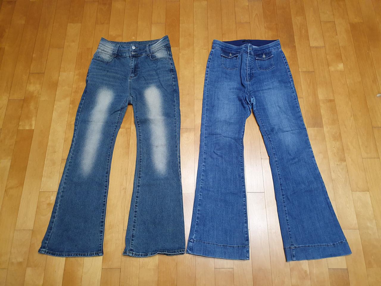 가랑이가 찢어진 청바지 2개