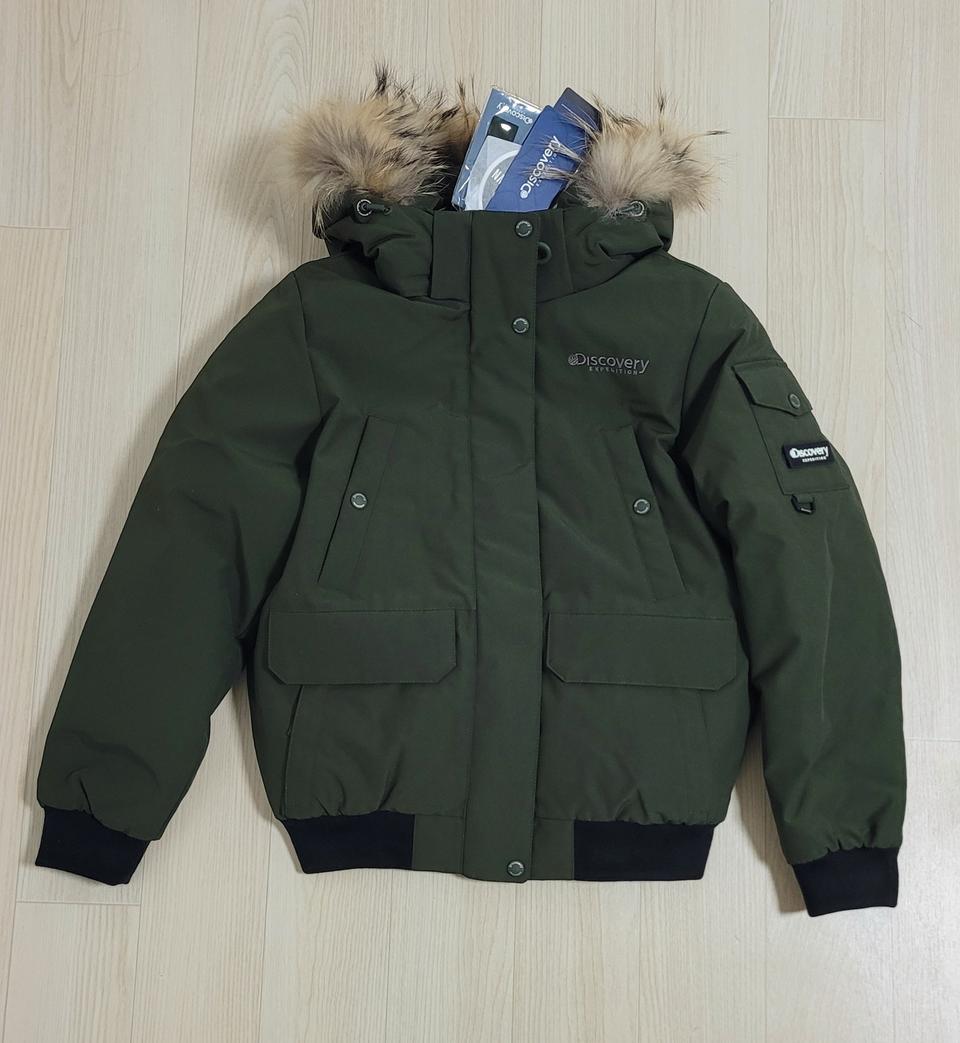 새상품)디스커버리(2색)여성 덕다운 숏패딩 90