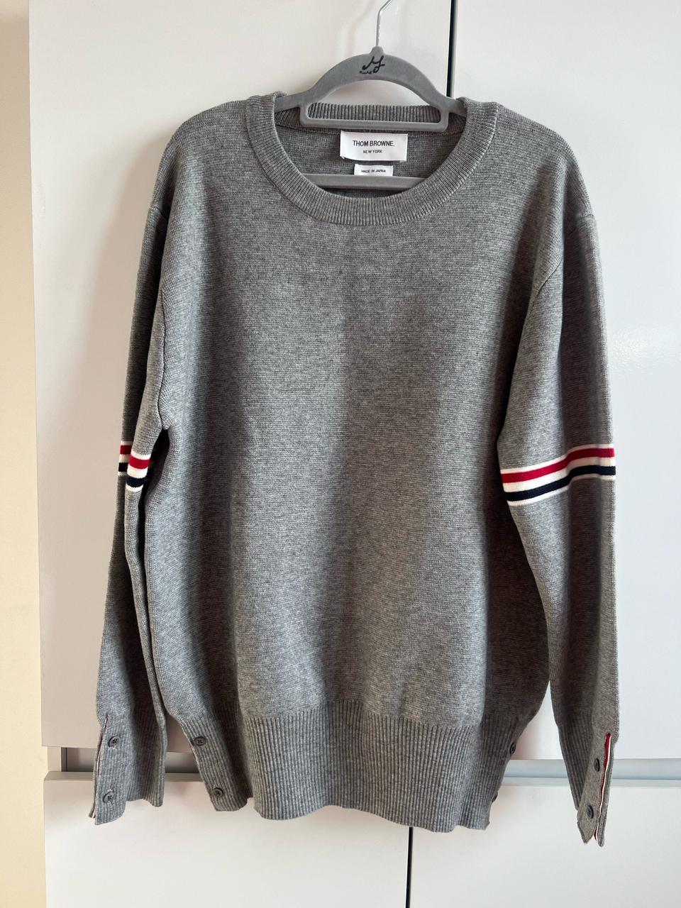 톰브라운 회색니트