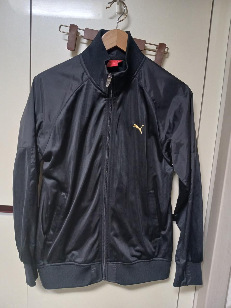 푸마 블랙 트랙  기모재킷 100 사이즈