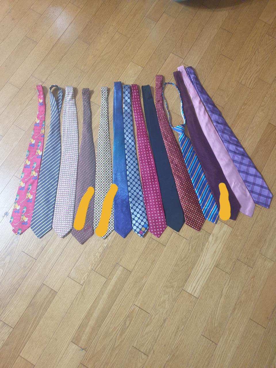 브랜드 넥타이 모음 각각 금액