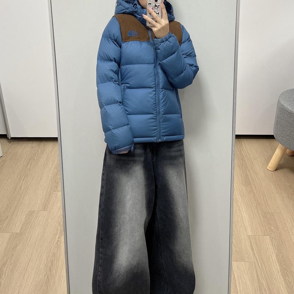 노스페이스 눕시 700 구스다운 딥블루 패딩