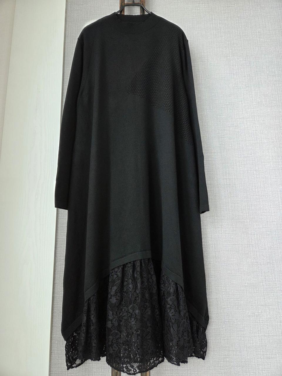 아래단레이스 니트롱원피스