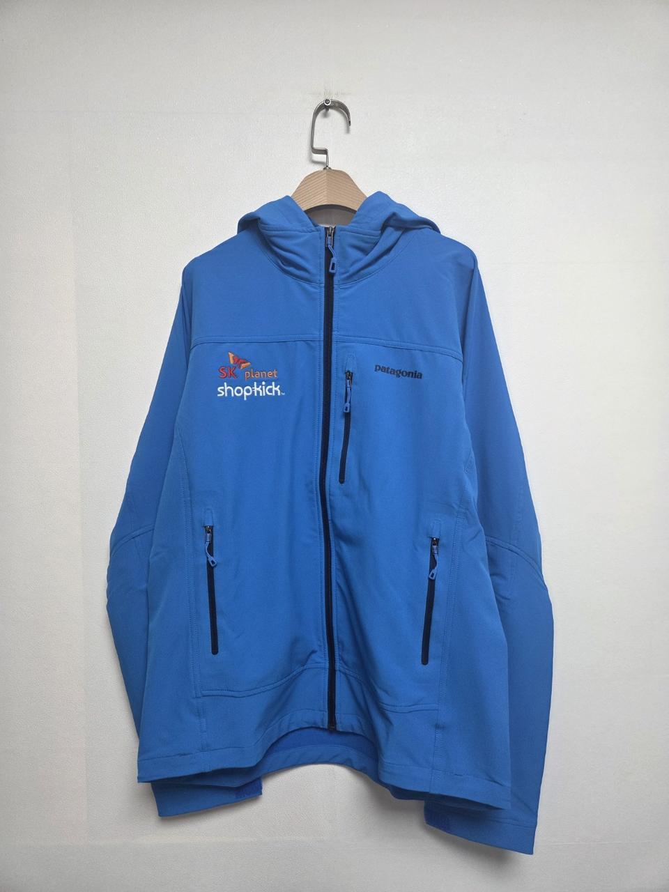 파타고니아 남성 SK 플래닛 로고 심플 가이드 재킷 블루(M)