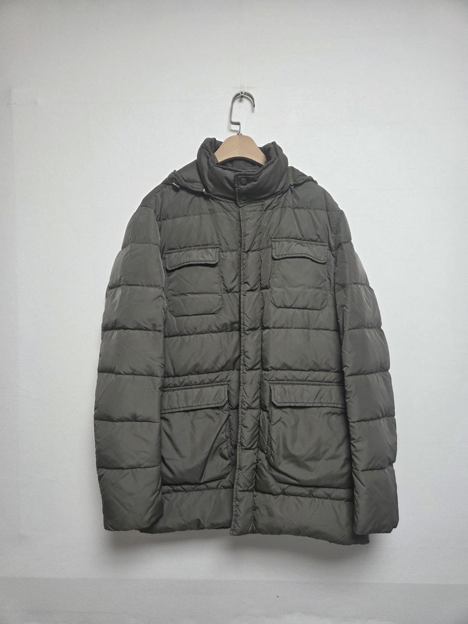 에르노 남성 밀터포켓 다운 구스 패딩 카키(M)