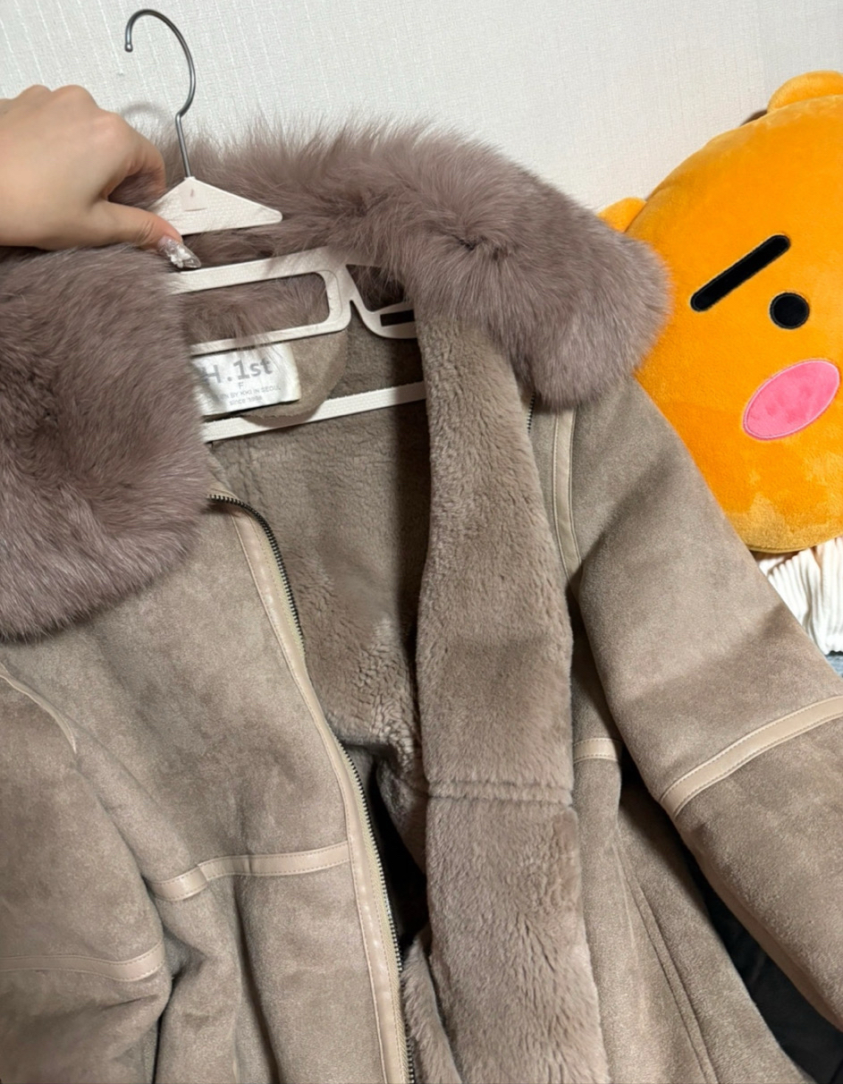 폭스퍼 롱 무스탕(정가37만원)