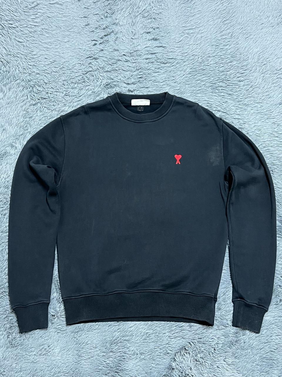 (정품) 아미 스몰로그 블랙 맨투맨 95사이즈