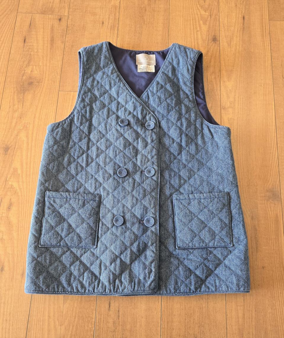 프리~77) 동화같은 감성 마소영 솜패딩 퀼팅 누빔 더블 면 조끼