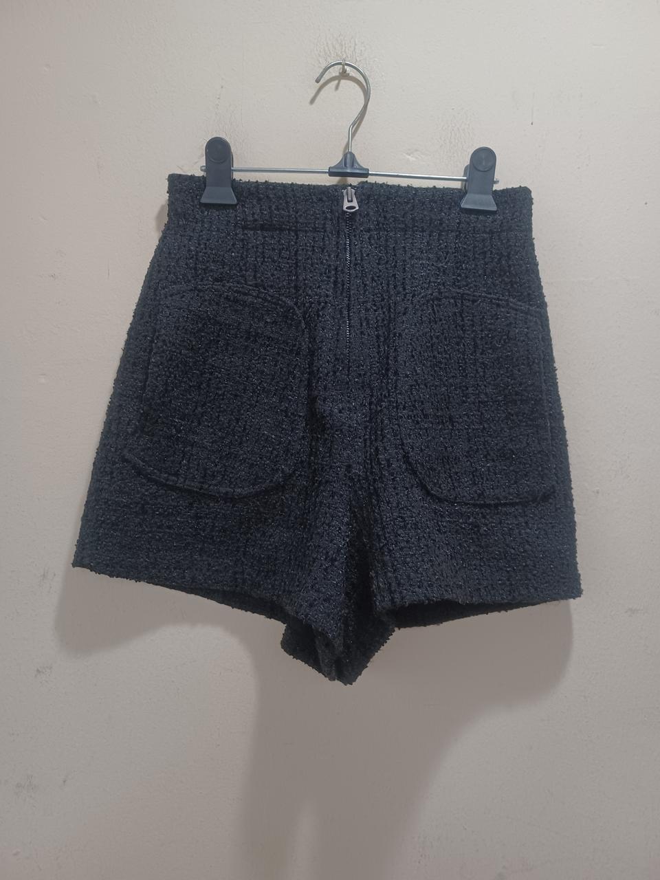 Angelo Bianco 안젤로 비안코 블랙 트위드 반바지