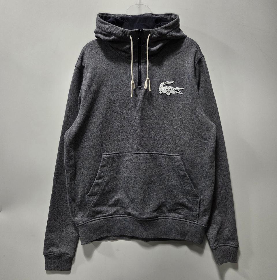 라코스테 라이트그레이 반집업 스웻 후드티 4 25120318