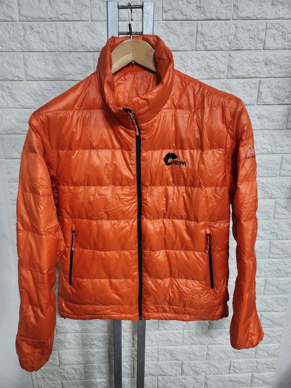 정품네파 경량덕다운내피 패딩 오렌지 95