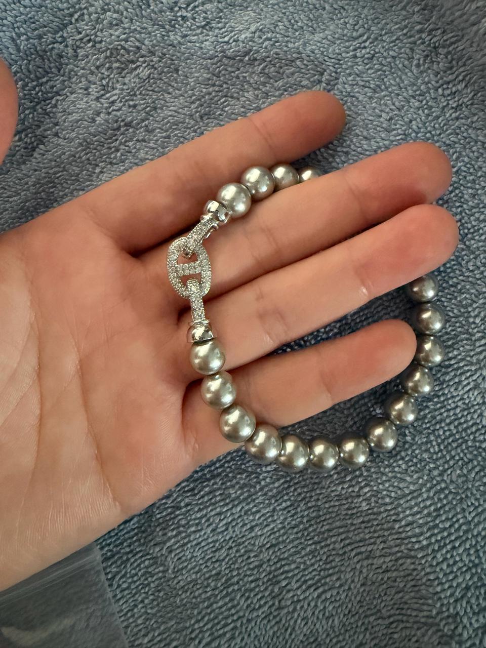 에르메스 흑진주 팔찌