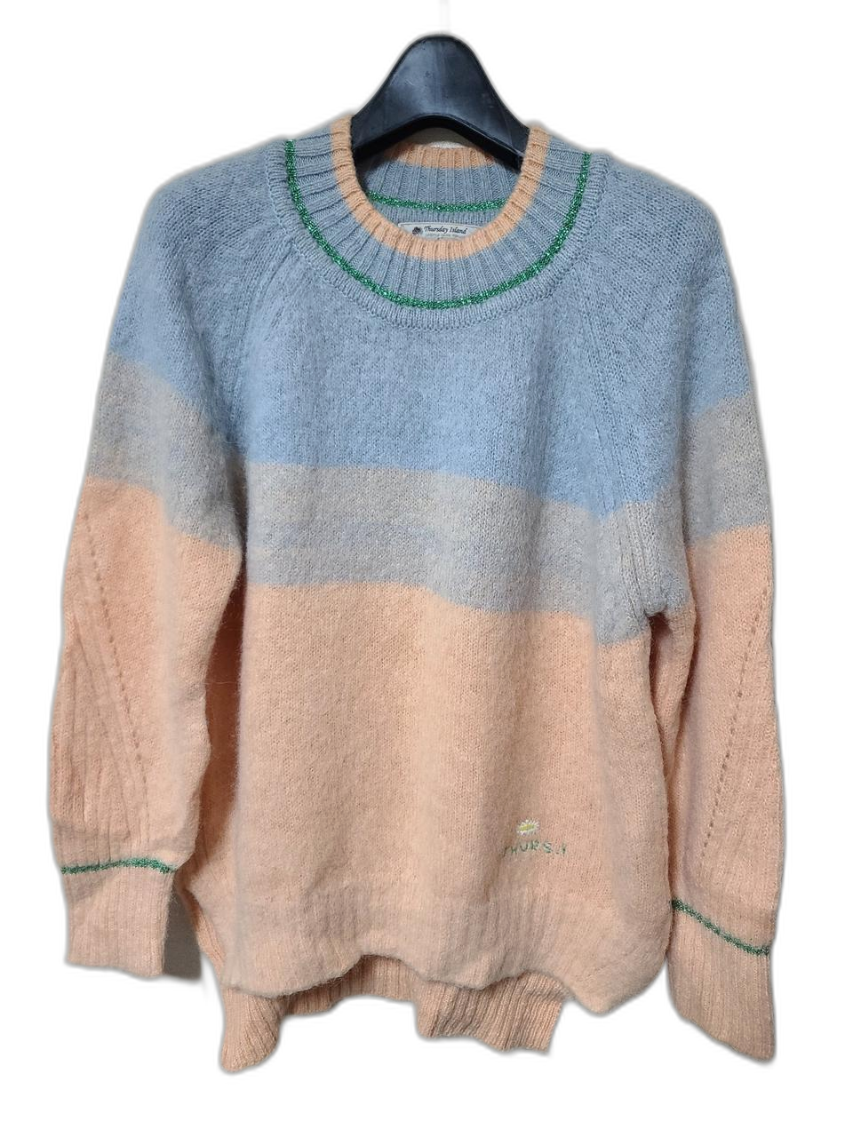 써스데이아일랜드 그라데이션 풀오버 니트