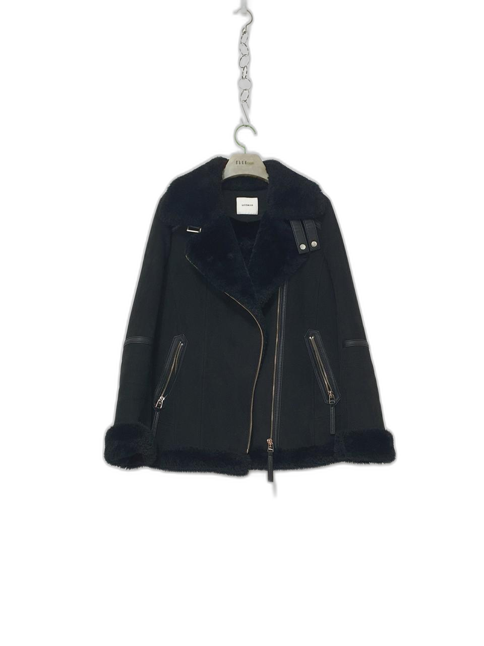 SHES MISS 쉬즈미스 라이더스타일 스판 무스탕