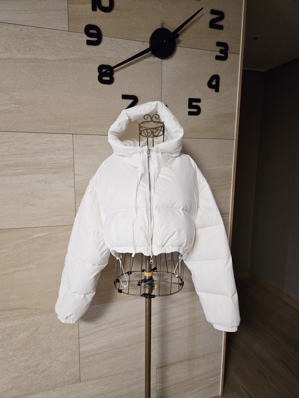 [F] 루즈핏 덕다운 크롭 패딩