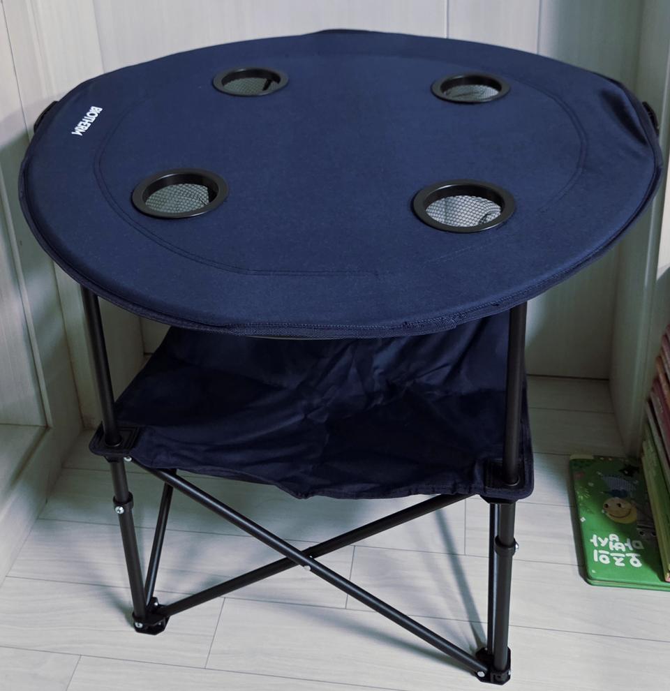 급처분!!! 4구 컵홀더 휴대용 접이식 캠핑용 테이블 미사용