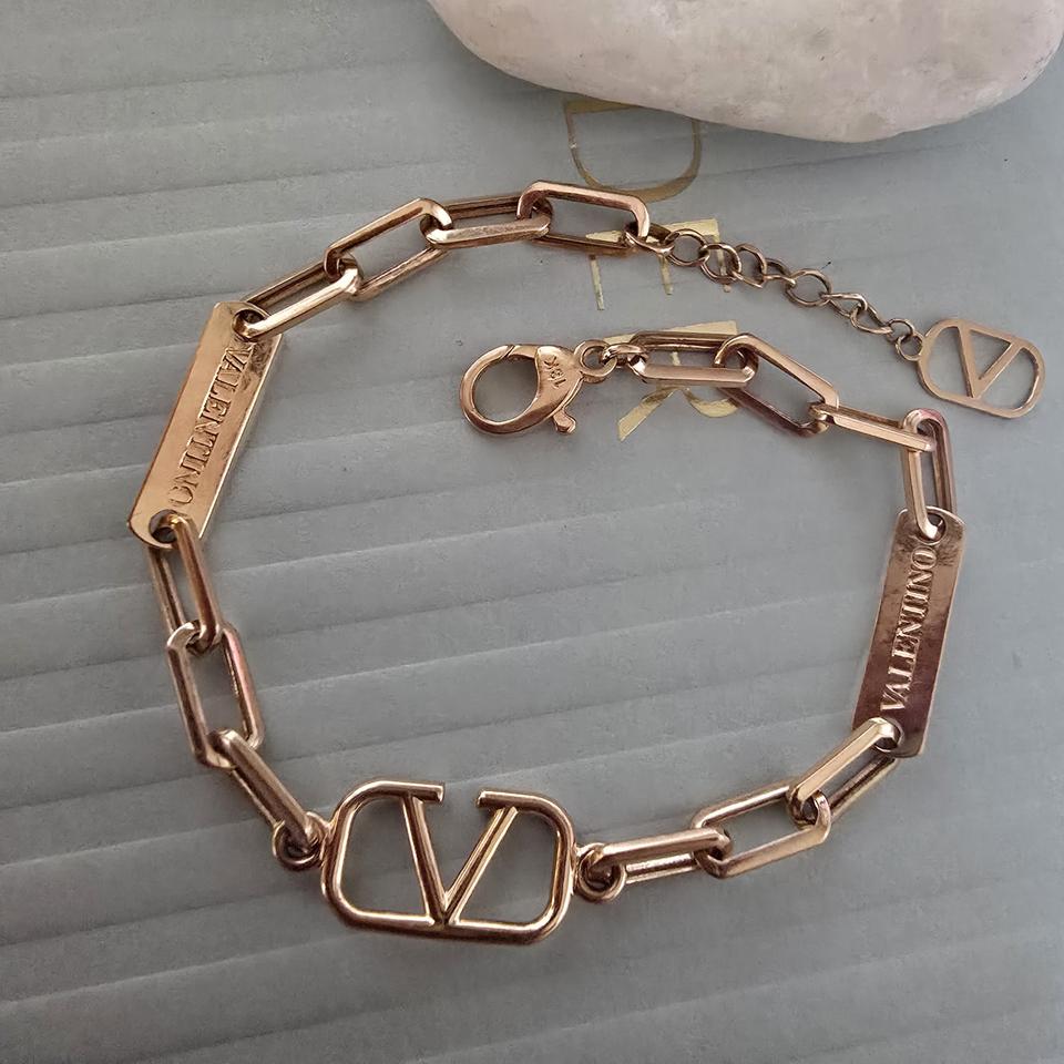 18k핑크골드 클립 팔찌