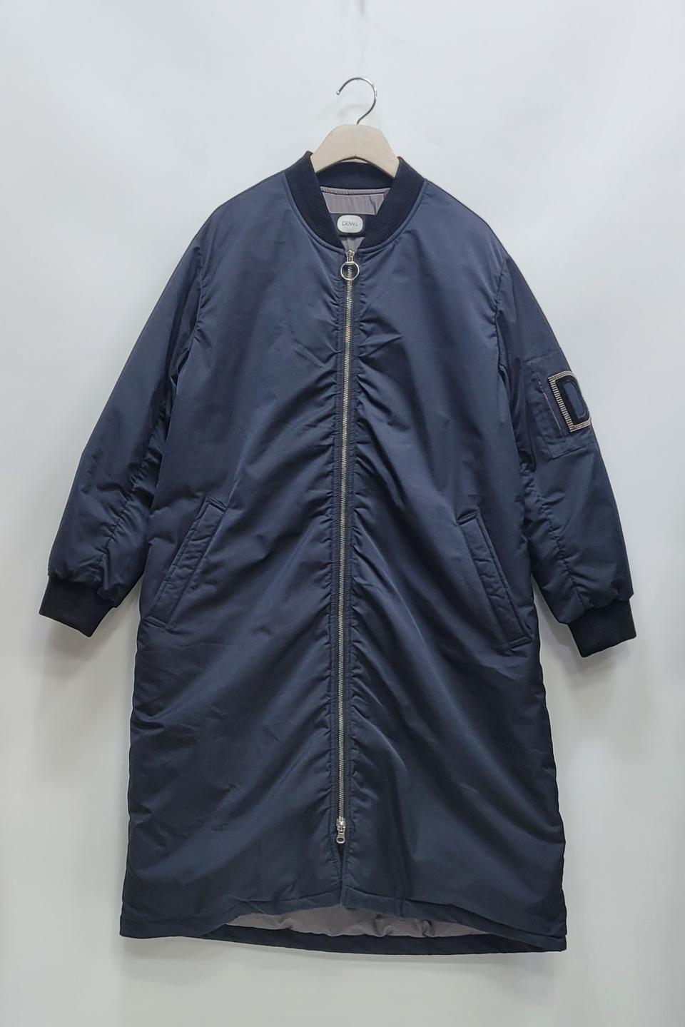DeWL 듀엘 덕다운 롱 패딩 블루종 자켓 / 여 85 (55) 네이비