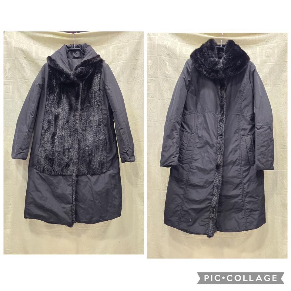 요하넥스 johanex 양면 블랙 밍크 롱 코트 94(66)