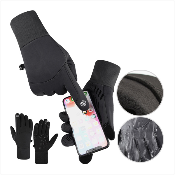리니 겨울 방한 기모안감 방풍 손가락 스마트폰터치 스포츠 장갑