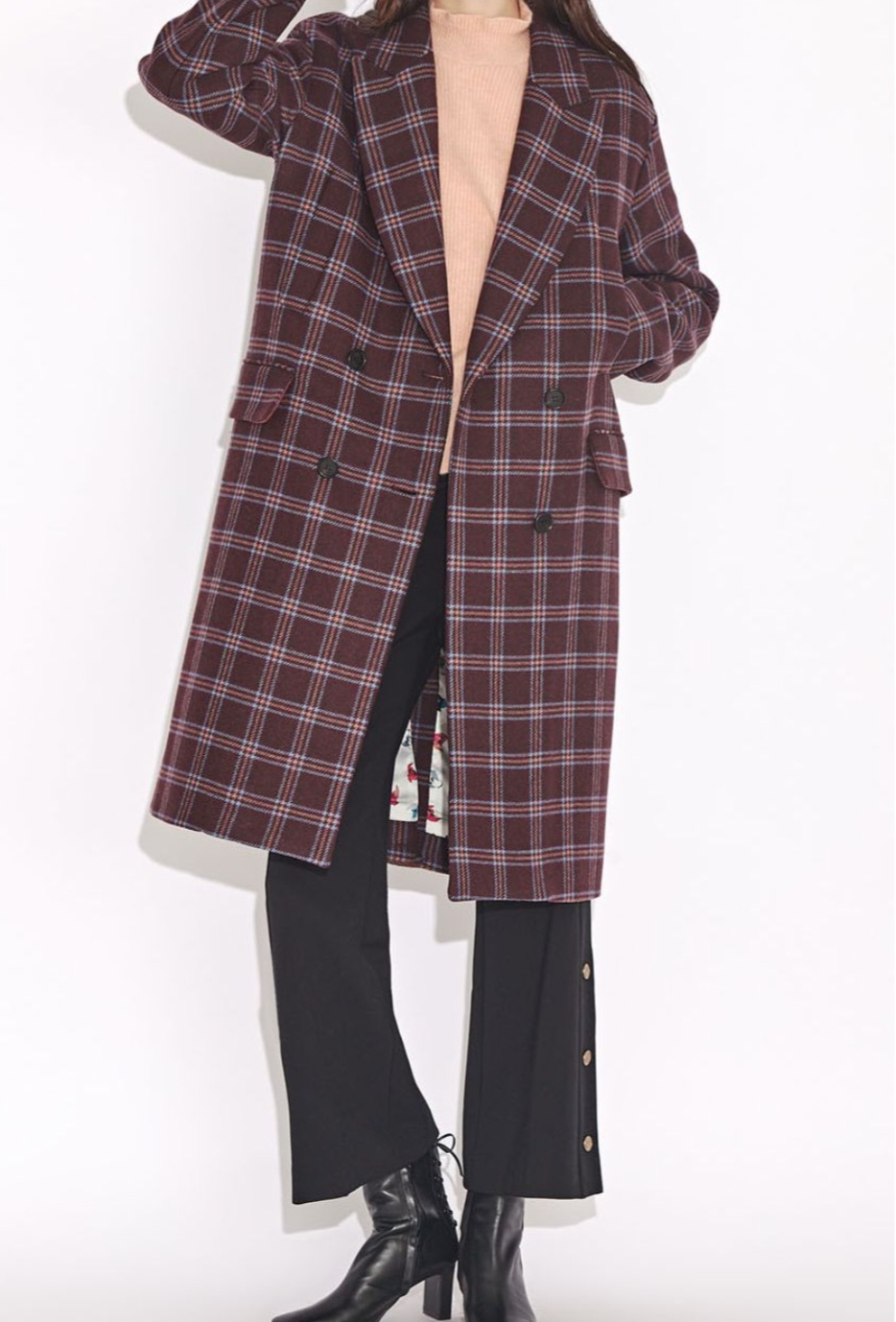 ((  럭키슈에뜨 롱코트 36 오버사이즈