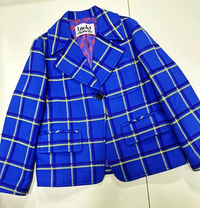 럭키슈에뜨 체크코트