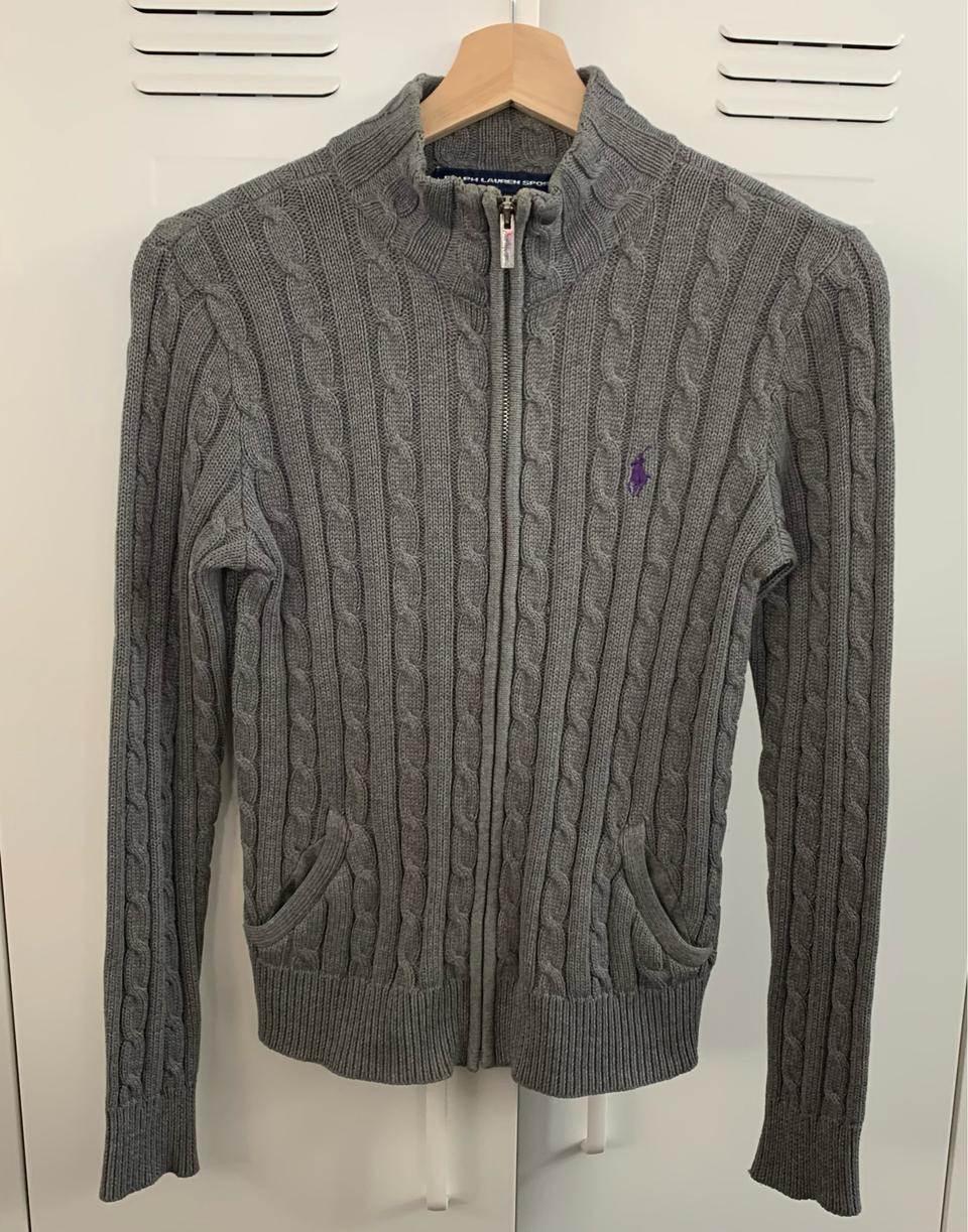 폴로 랄프로렌 꽈배기 니트집업