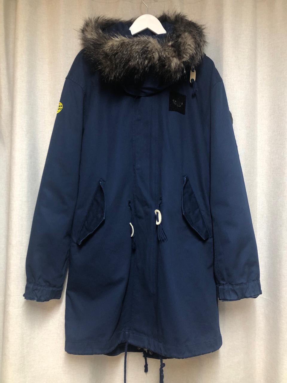 아디다스 오리지널스 2-in-1 롱 야상 개파카 네이비 100(L)