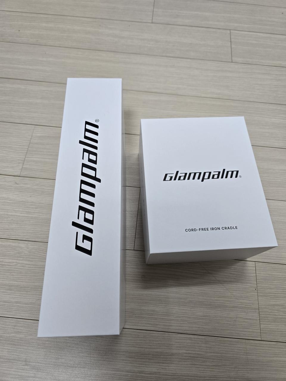 (미사용 새상품) 글램팜 무선 고데기 GP244AS 크레들 포함 세트