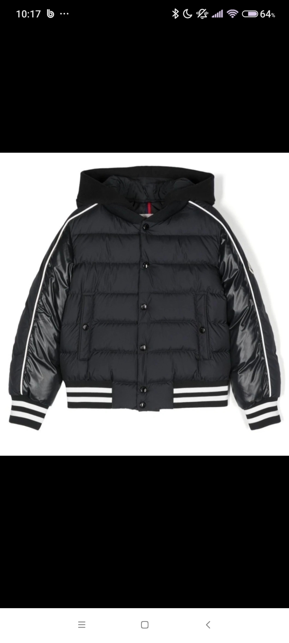 몽클레어 키즈 블랙 패딩