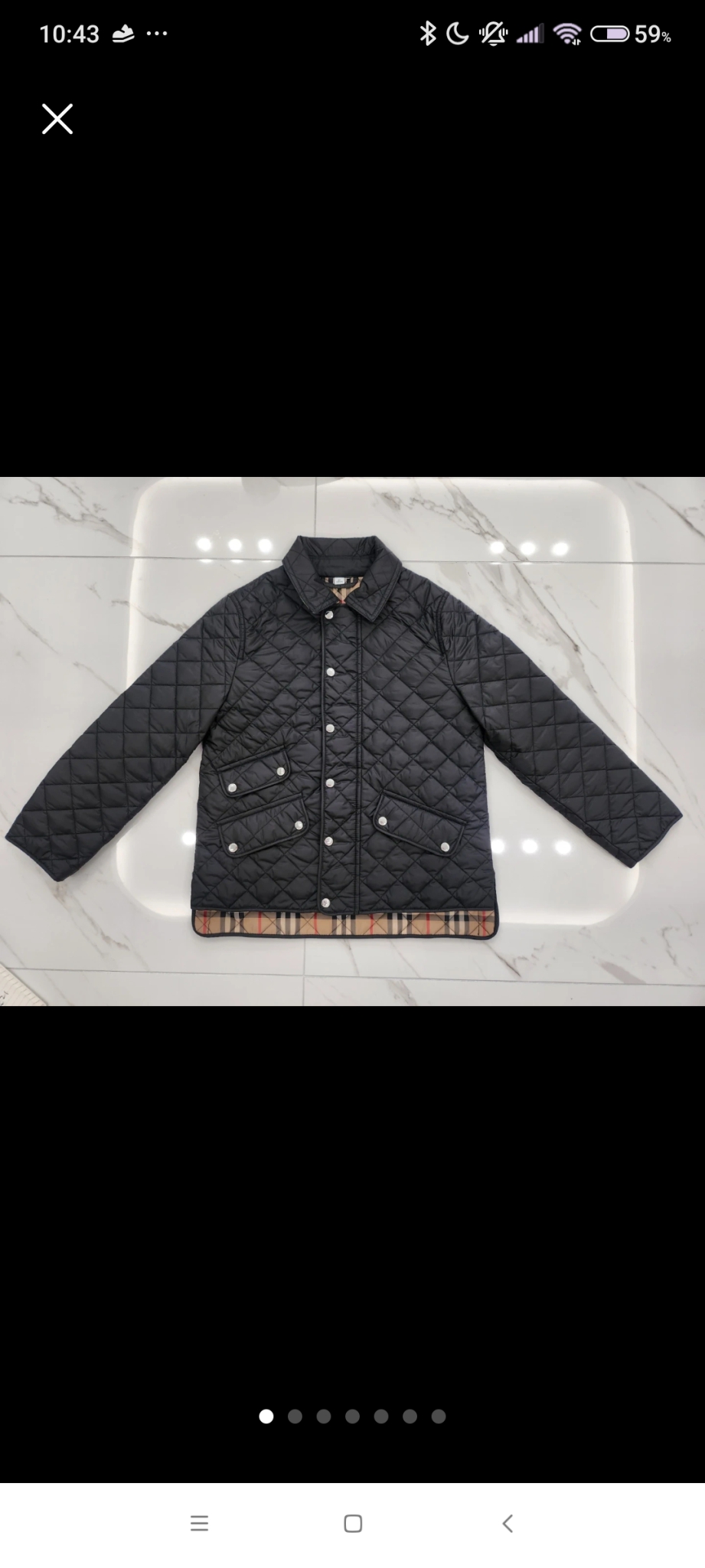 버버리 키즈 퀼팅 자켓