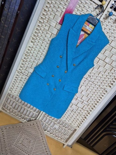 자라정품여성도톰롱조끼S